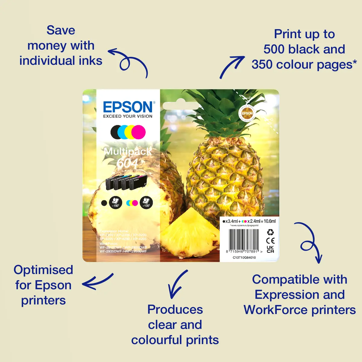 Epson 604 Yellow Ink Cartridge Original Photo 6