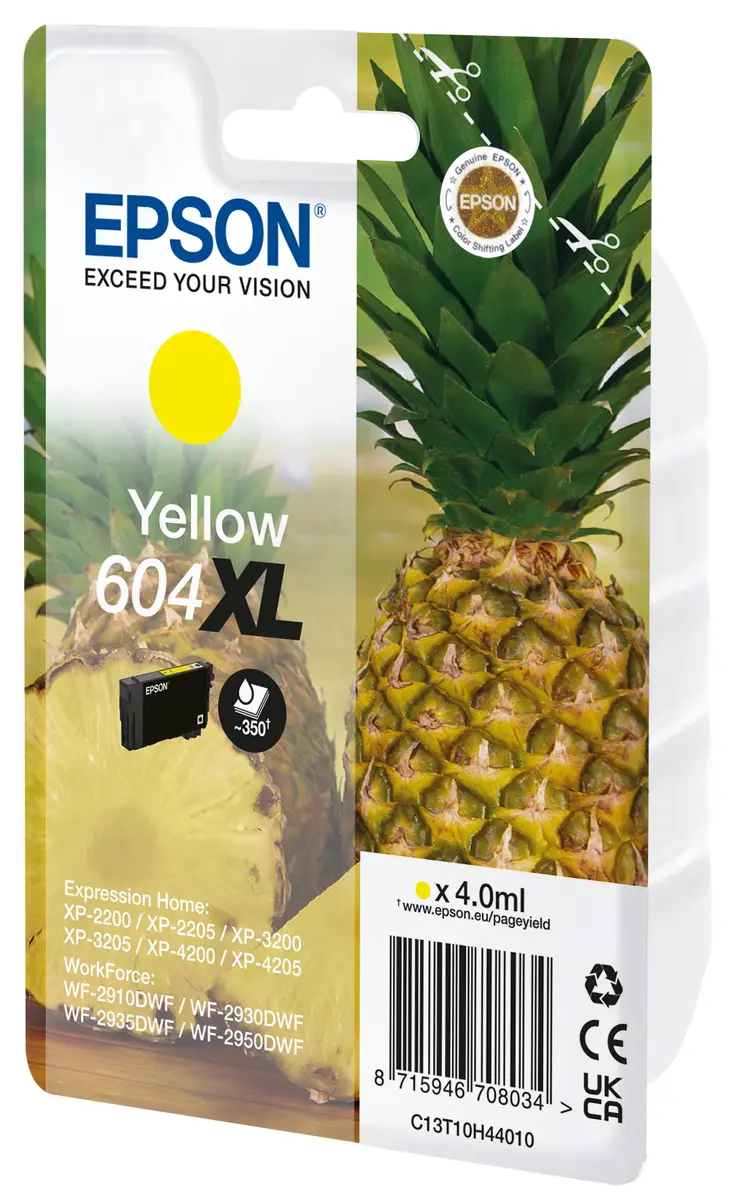Epson 604XL oriģinālā dzeltenā tintes kasetne