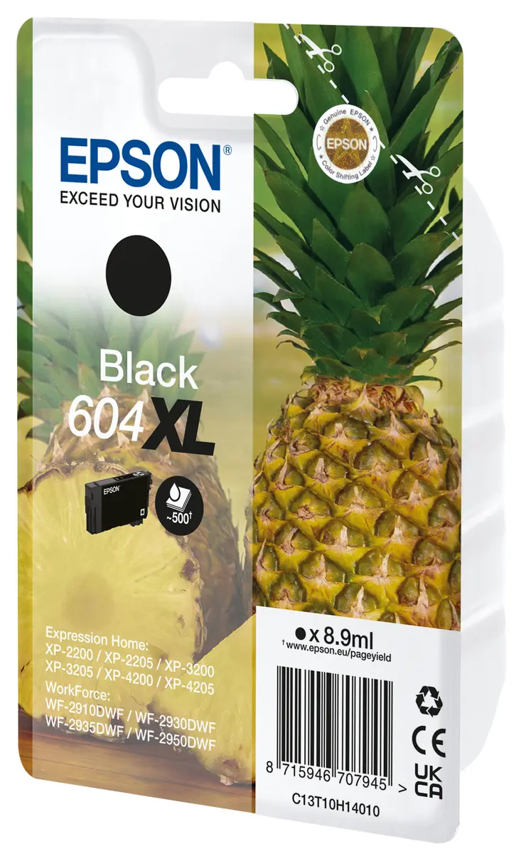 Epson 604XL melnās tintes kasetne C13T10H14020