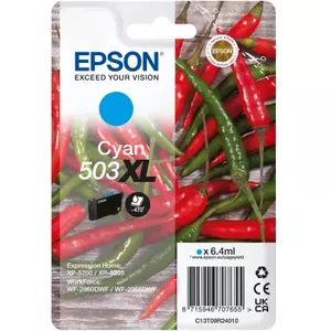 Картридж Epson 503XL оригинальный большой ёмкости Cyan 6.4 мл