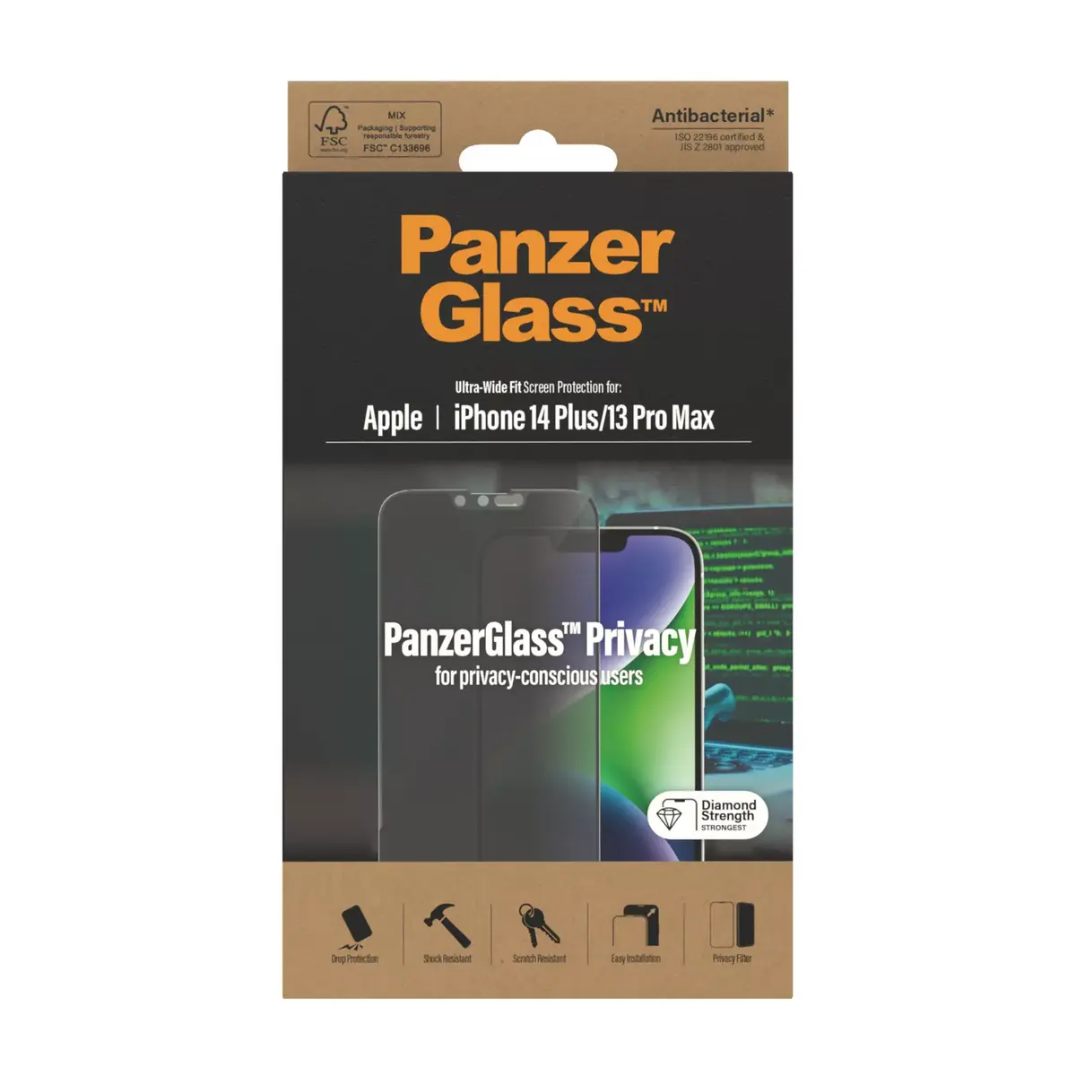 Privātuma aizsargstikls PanzerGlass Apple iPhone 14 Plus 13 Pro Max Photo 3