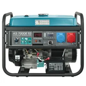 Engine Generator Könner & Söhnen KS 7000E-1/3 5000 W 25 L Petrol Black Teal