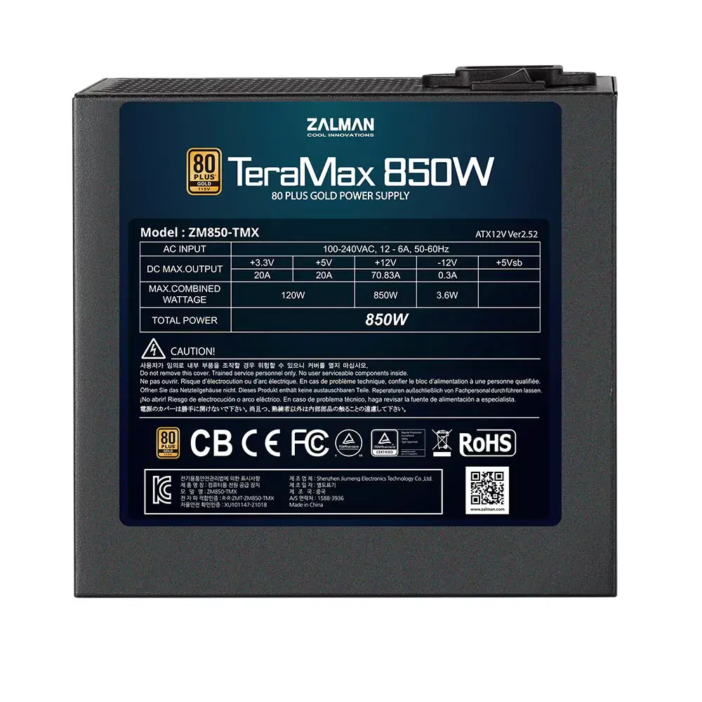 Блок питания Zalman ZM850-TMX Photo 3