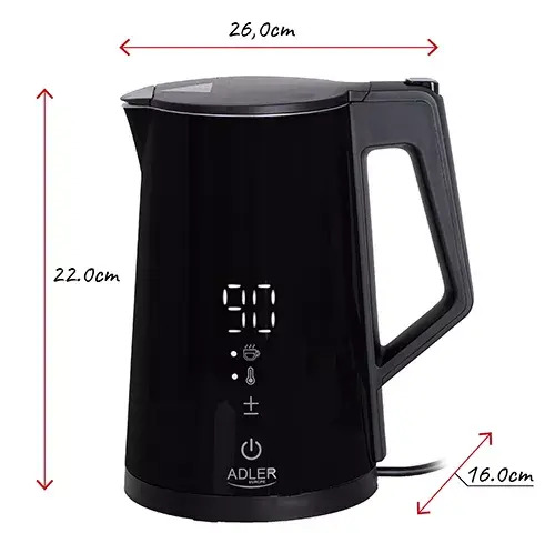 Elektriskais tējkanna Adler AD 1345b — 1,7 L, 1850 W Photo 10