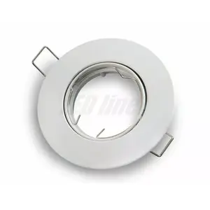 Iebūvējamais prožektors LED line apaļš regulējams, liets balts, modelis 242915