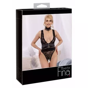 Кружевное распахивающееся боди abierta fina Body Bodie M Rhinestones Abierta Fina — размер M, кружево/атлас, съемные цепочки с кристаллами