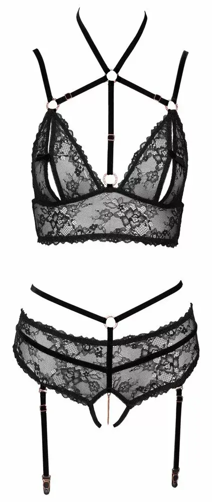 Комплект abierta fina Bra Set Abierta Fina XL Black Photo 5