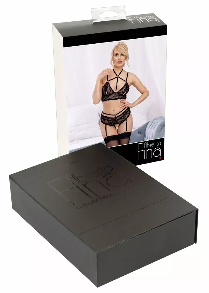 Комплект abierta fina Bra Set Abierta Fina XL Black Photo 7