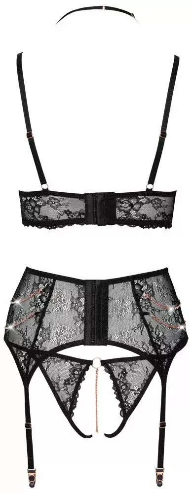 Apakšveļas komplekts abierta fina Bra Suspender Set Abierta Fina M Photo 8
