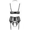 Apakšveļas komplekts abierta fina Bra Suspender Set Abierta Fina M Photo 8