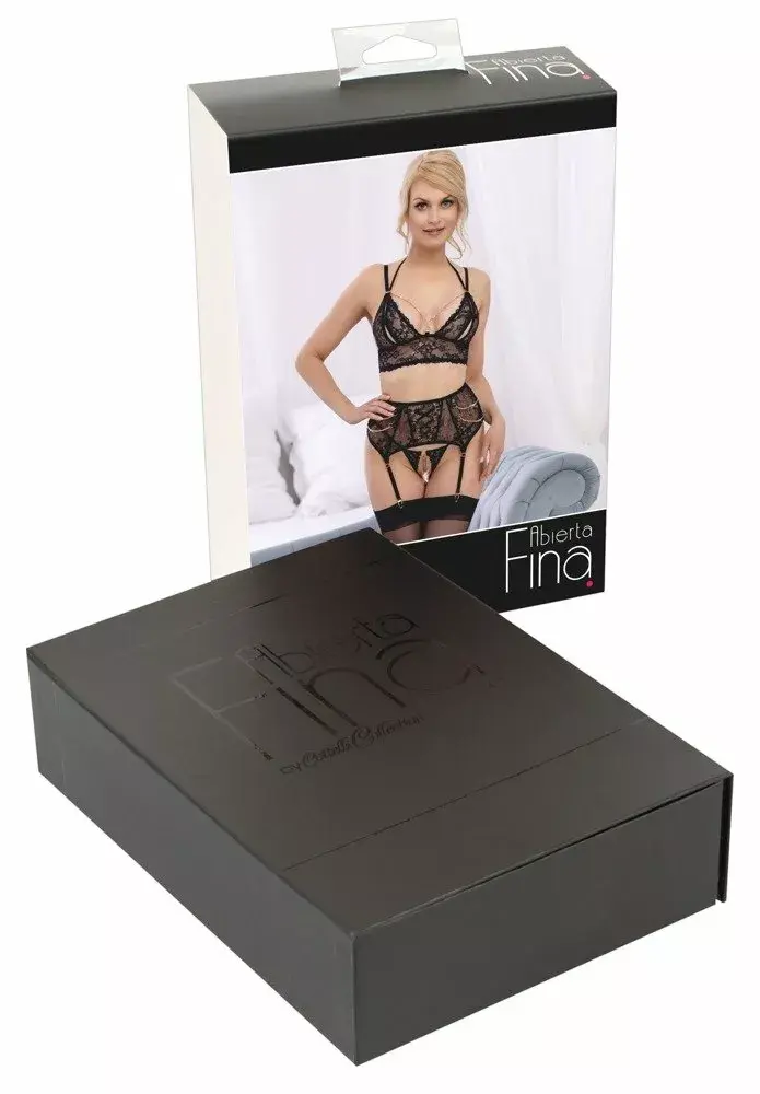 Apakšveļas komplekts abierta fina Bra Suspender Set Abierta Fina L Photo 9