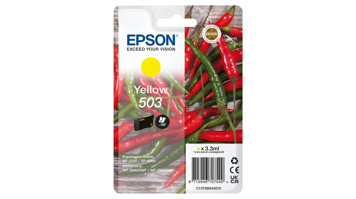 Oriģinālais tintes kasetne Epson 503 dzeltena