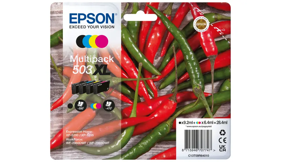 Epson 503XL Multipack Oriģinālās tintes kasetnes