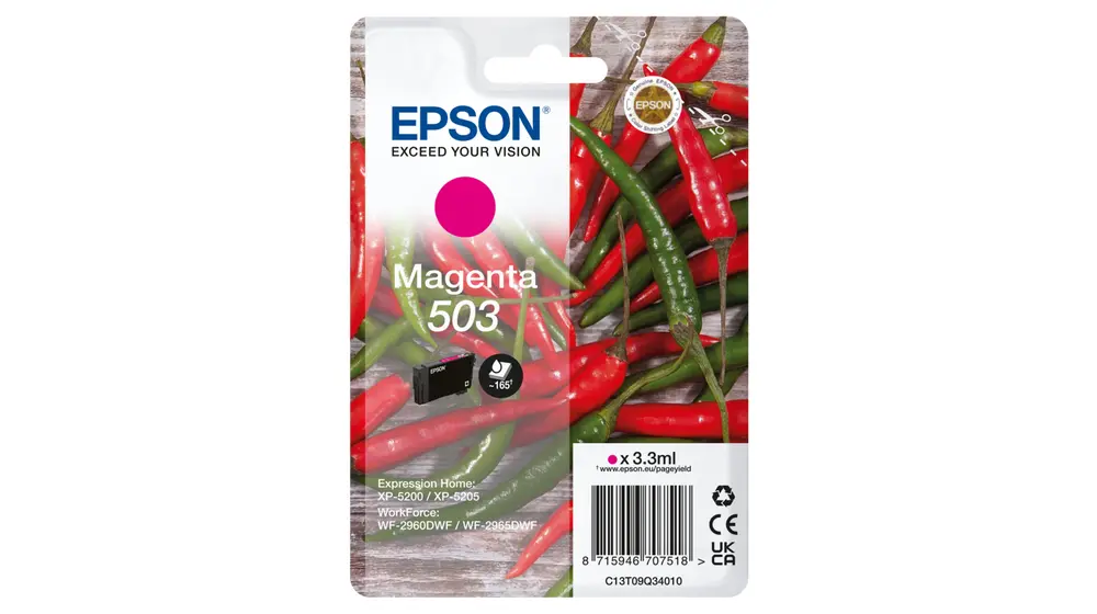 Epson 503 Oriģinālais Purpursarkanais Tintes Kasetne