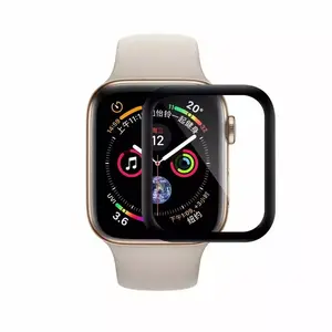 Защитное стекло Riff 3D Curved Tempered Glass для Apple Watch 7/8 41 мм — черное