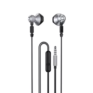 Vadu austiņas Dudao X2C pelēkas ar 3.5 mm mini jack, metāla korpuss
