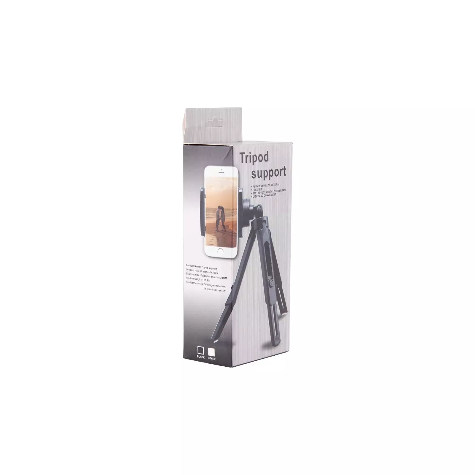 Hurtel Mini Tripod with phone holder mount black Photo 4