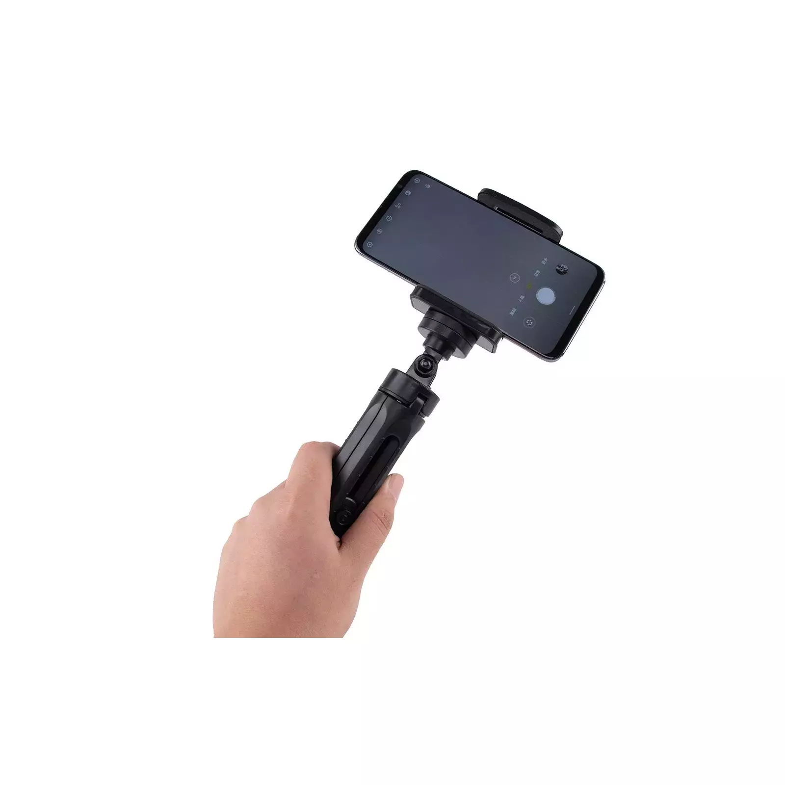 Hurtel Mini Tripod with phone holder mount black Photo 5