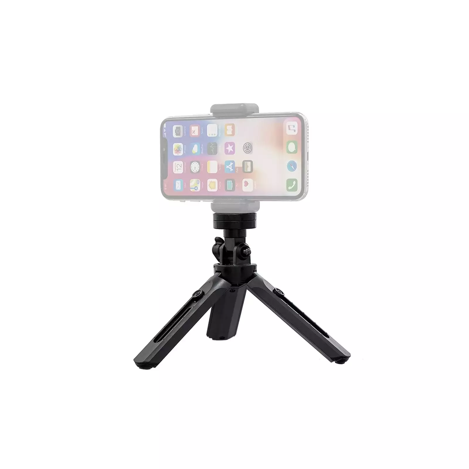 Hurtel Mini Tripod with phone holder mount black Photo 28