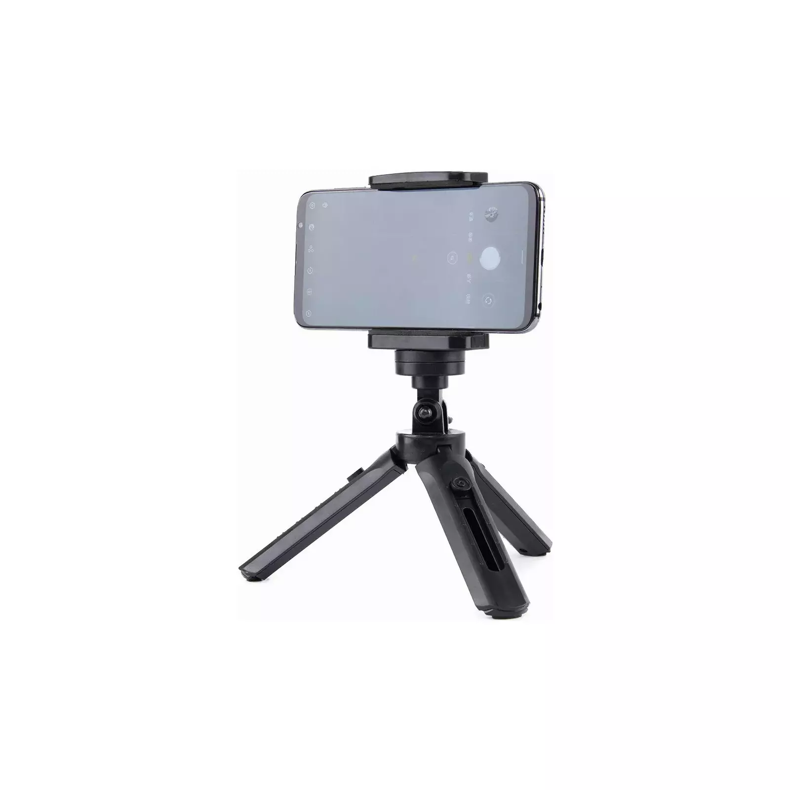 Hurtel Mini Tripod with phone holder mount black Photo 12