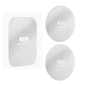 Magnetic Sticker Set XO Y2 Silver — 3-piece magnetic phone holder stickers