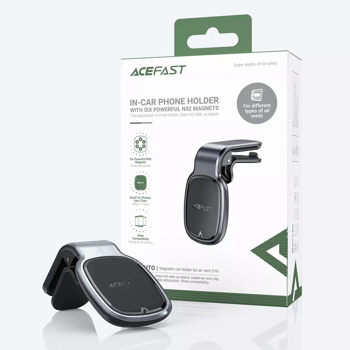 Magnētisks auto telefona turētājs Acefast D16 Photo 8