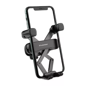 Car grille gravity phone holder Wozinsky WCHBK7, black, automatic clamping, dashboard/vent mount