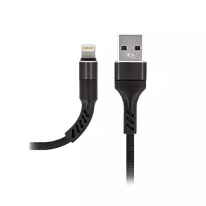 USB A to Lightning cable MaXlife OEM001956 — 1 m, Black, mobile charging and data