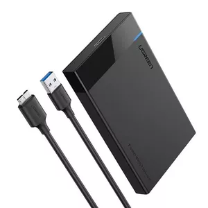 HDD/SSD enclosure UGREEN 30848 Black 2.5", USB 3.0, SATA I/II/III, up to 10 TB, 5 Gbit/s