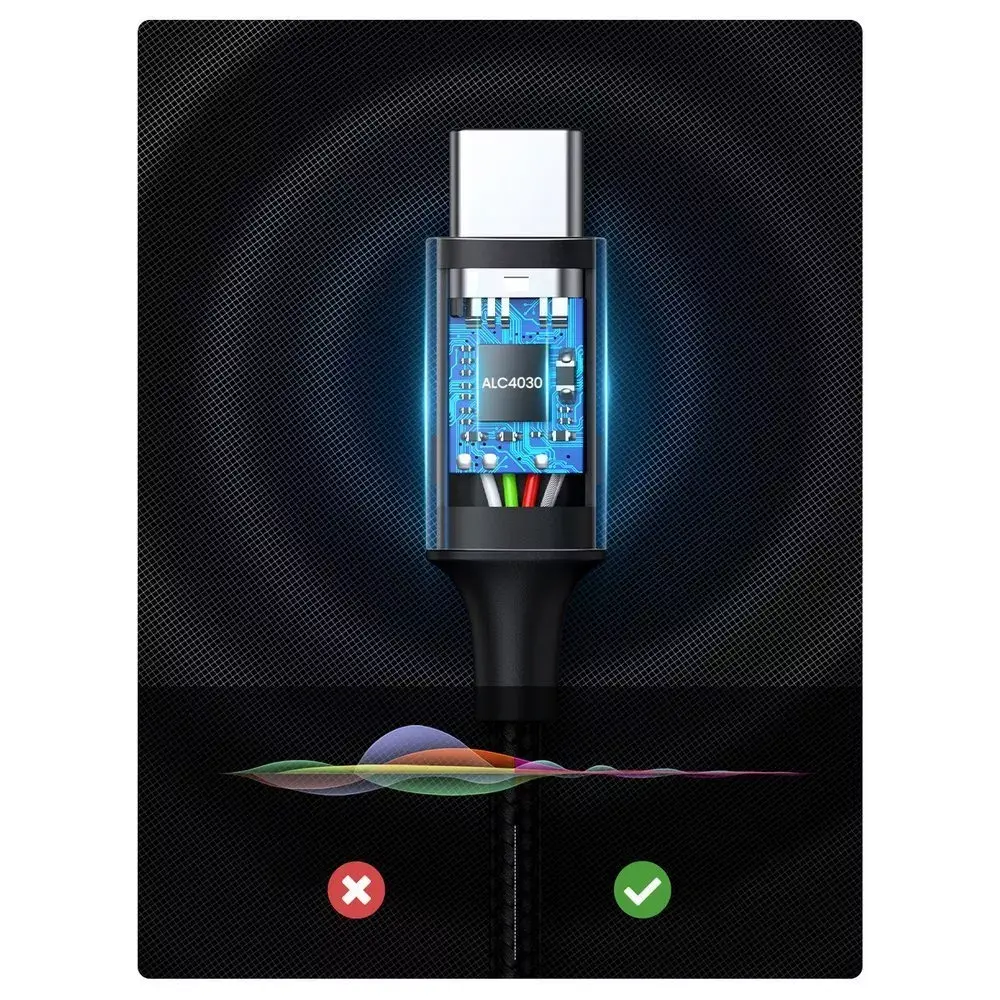 UGREEN CM450 3.5 mm — USB‑C AUX kabelis 1 m Photo 8