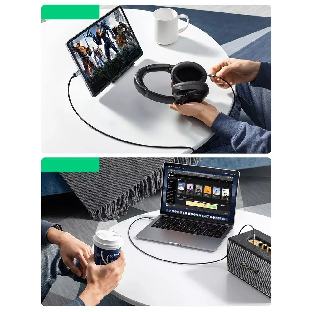 UGREEN CM450 3.5 mm — USB‑C AUX kabelis 1 m Photo 9