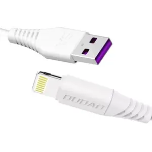 Dudao Lightning cable 1 m — USB A to Lightning, USB 2.0, 5 A, White