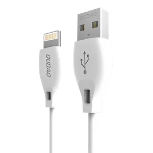 USB‑кабель Lightning Dudao L4L 1 м 2.4A белый — кабель Lightning‑to‑USB‑A для зарядки и передачи данных