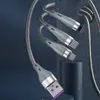 Dudao 3-in-1 USB Cable Lightning/microUSB/USB-C 65W 1.2m Photo 3