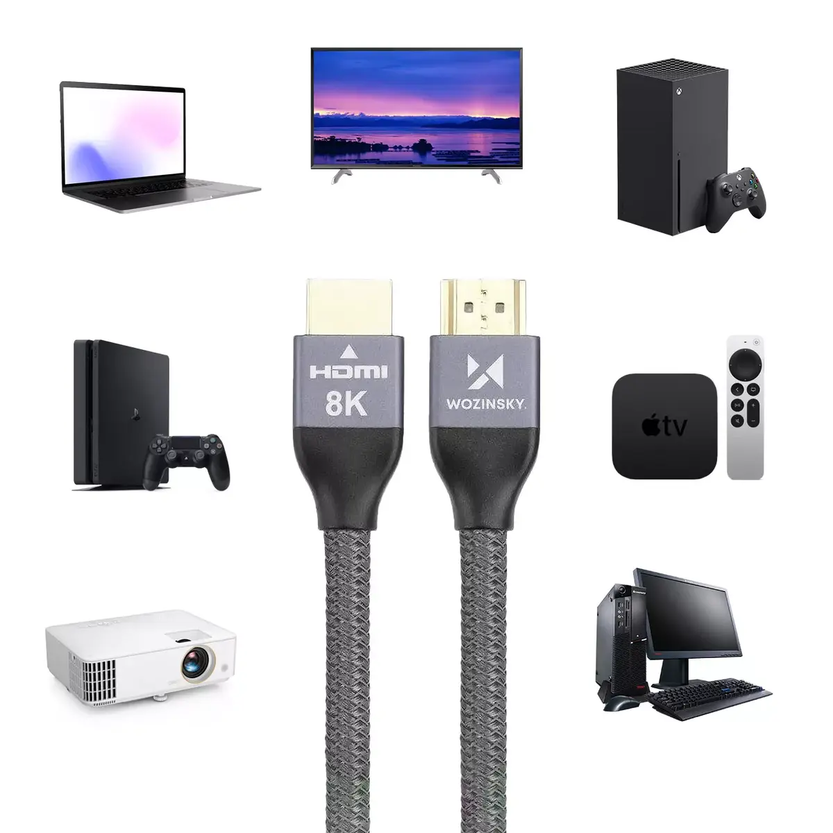 HDMI kabelis Wozinsky WHDMI-10 8K 60Hz Photo 9