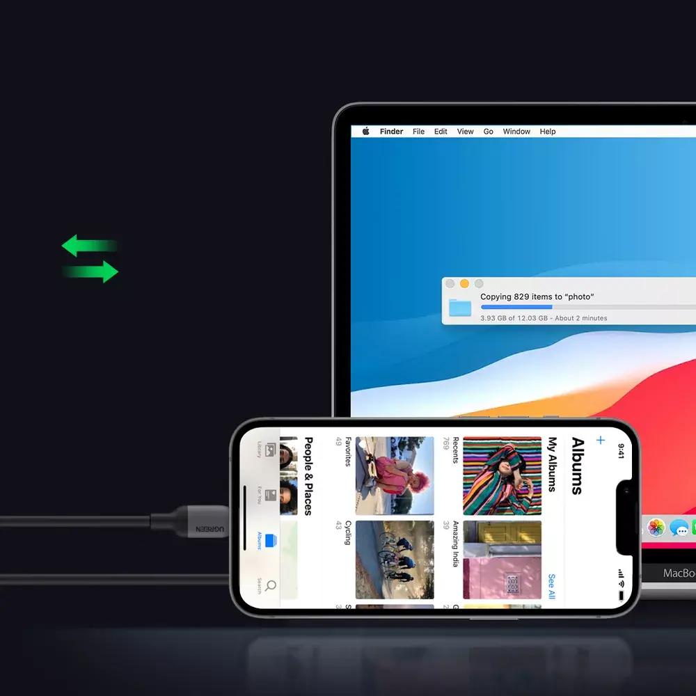 UGREEN USB Type-C to Lightning cable C94, 1 m Photo 7