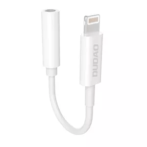 Dudao headphone adapter Lightning (male) to 3.5mm jack (female) 10 cm — L16 white
