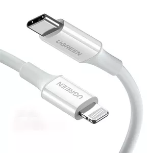 UGREEN USB Type-C to Lightning cable 3A 0.25 m white (US171)