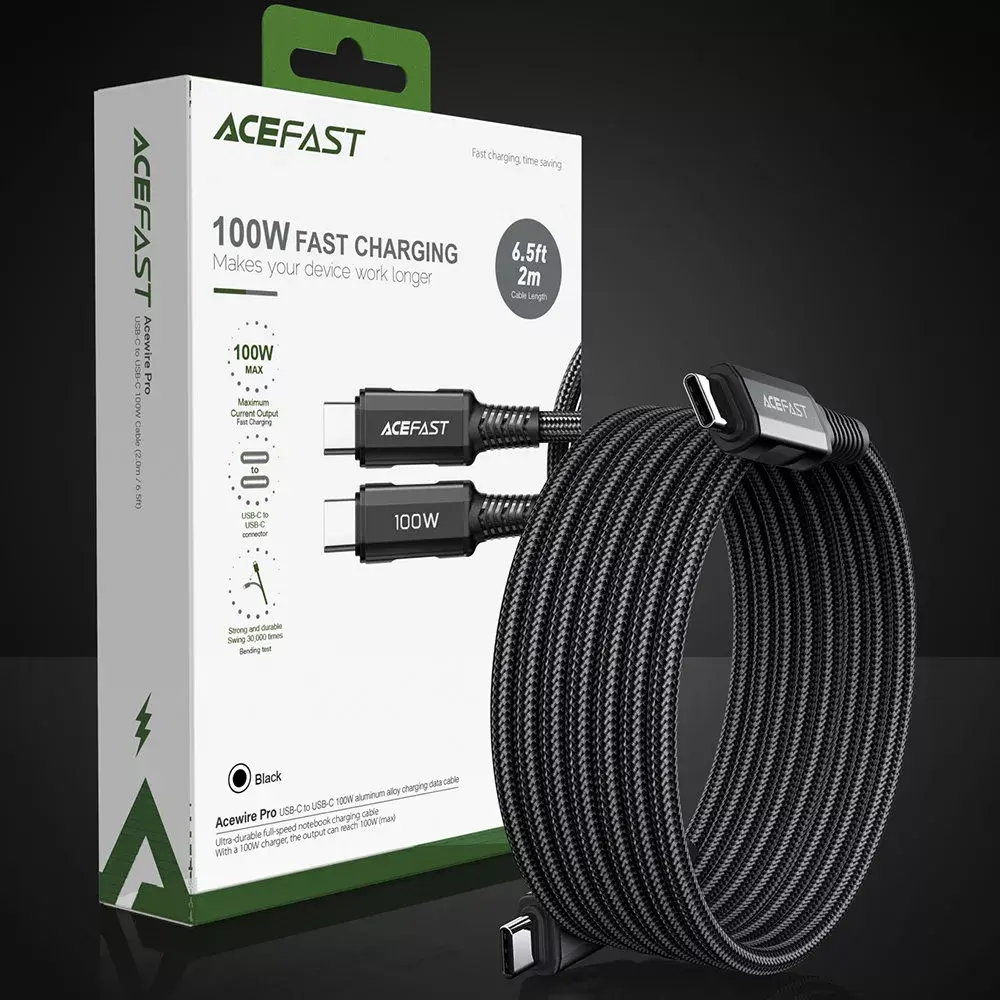 Acefast кабель USB Type-C C4-03 — 2 м, 100 Вт Photo 10