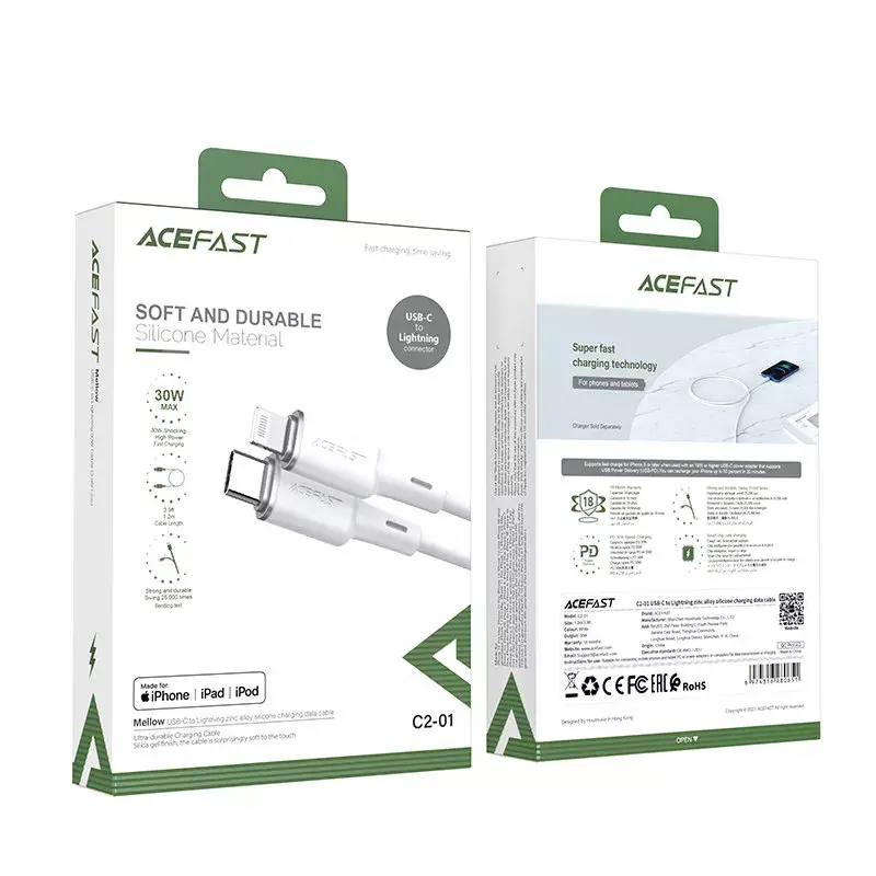 Acefast C2-01 кабель USB-C — Lightning 1,2 м Photo 10