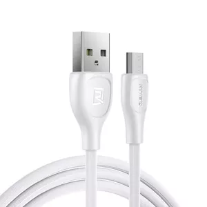 Remax Lesu Pro USB - micro USB datu lādēšanas kabelis 480 Mbps 2,1 A 1 m balts (RC-160m balts)