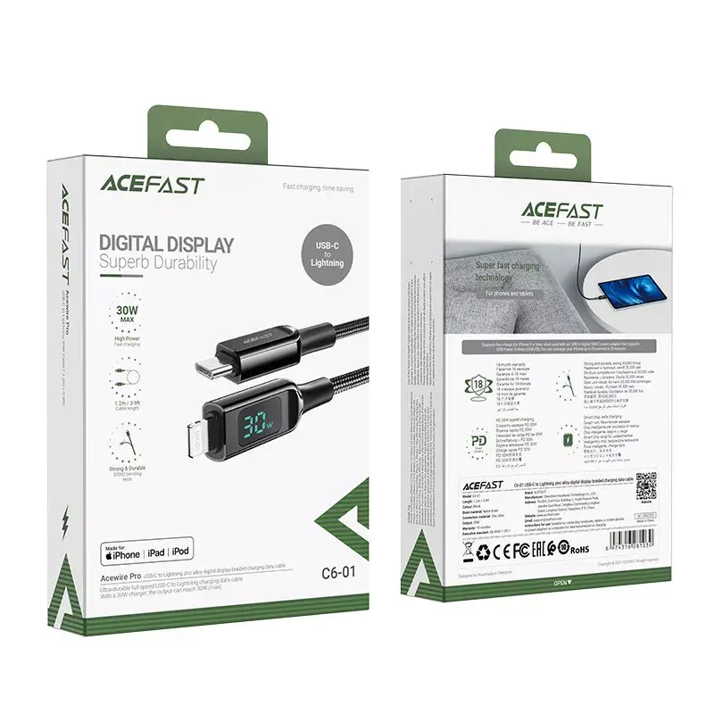 Acefast C6-01 USB Type-C to Lightning cable 1.2 m Photo 5