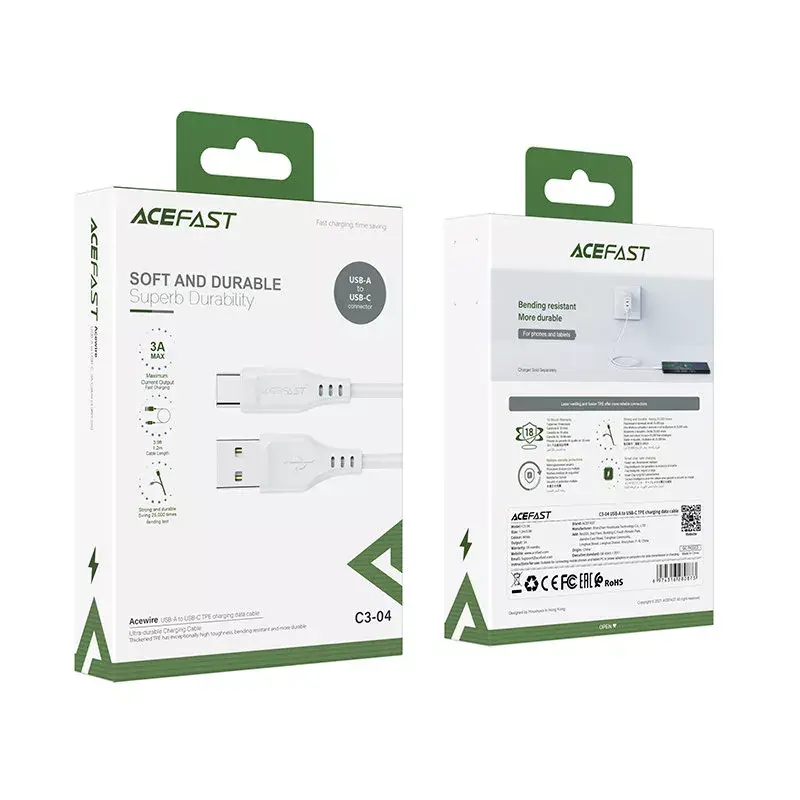 Acefast USB Type-C C3-04 — 1,2 м, 3A Photo 7