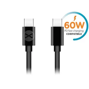 Кабель USB-C на USB-C forever 1 м, 3 A, чёрный