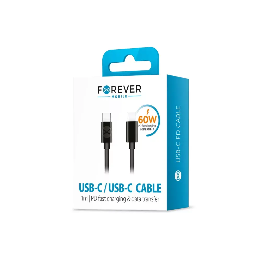 Кабель USB-C—USB-C forever 1 м 3 A Photo 2