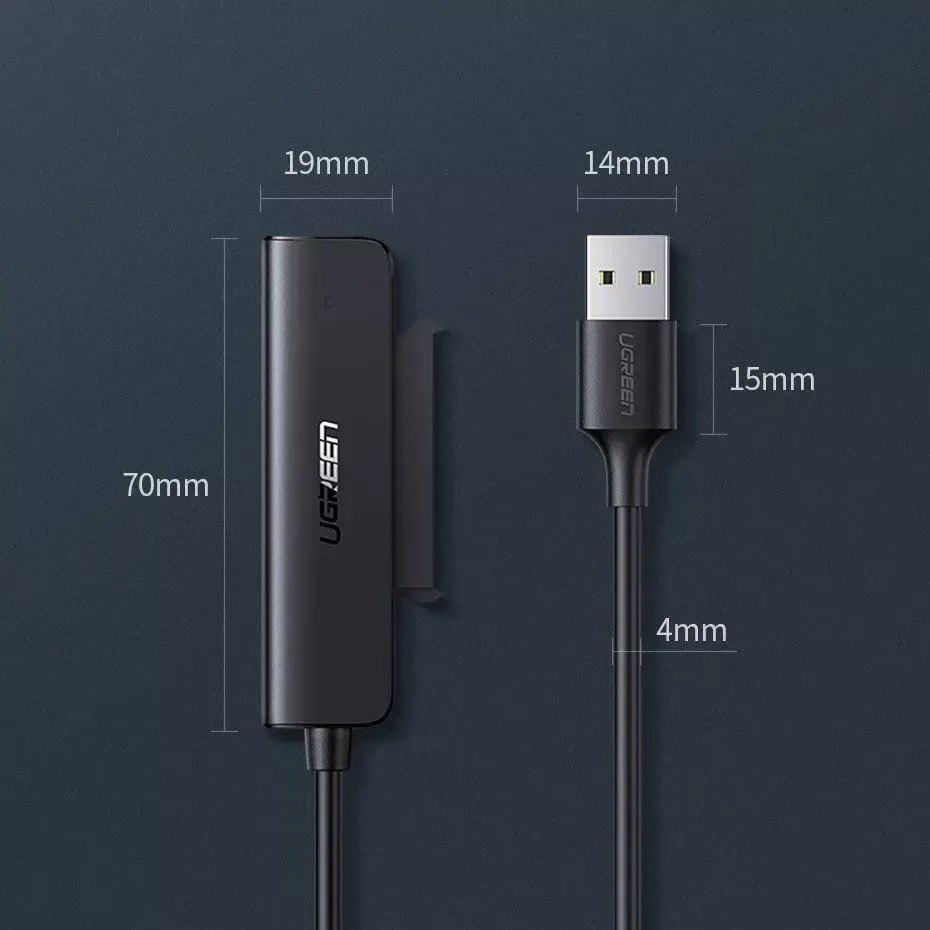 UGREEN 70609 2.5" SATA III USB 3.0 ārējais korpuss Photo 15