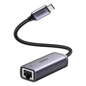 Сетевой адаптер UGREEN CM483 USB-C — RJ45 серый — проводной Ethernet для устройств с USB-C