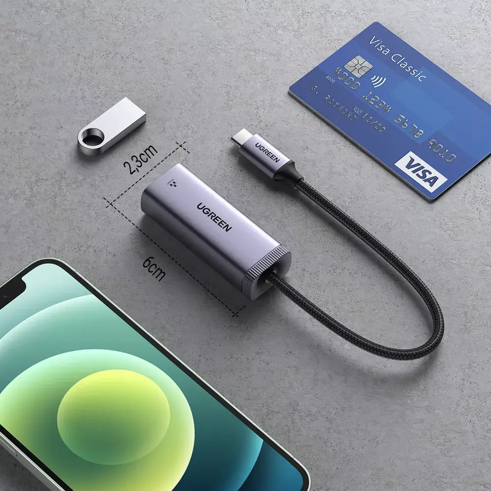 UGREEN CM483 tīkla adapteris USB-C uz RJ45 Photo 5