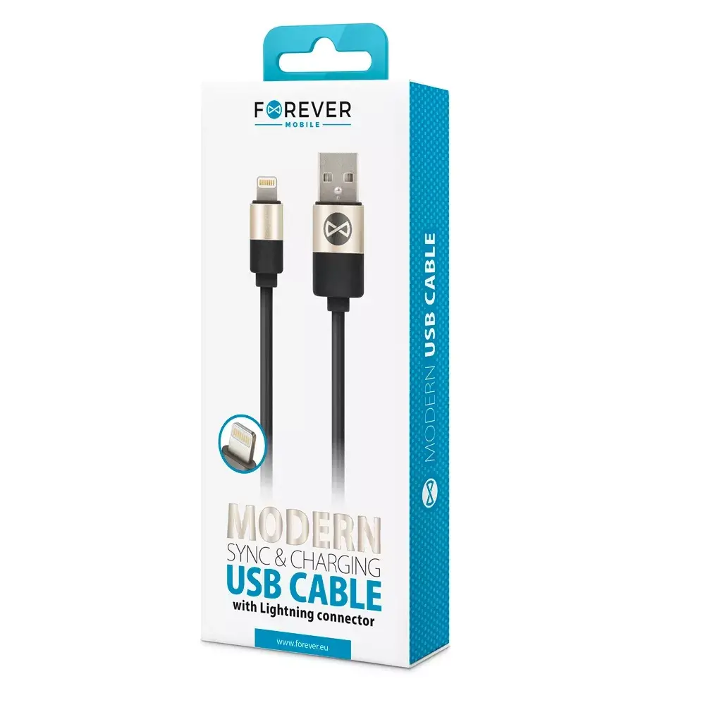 Forever Modern USB uz Lightning kabelis 1,0 m Photo 2