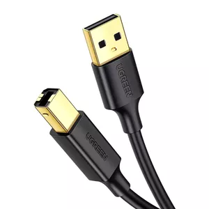 UGREEN USB Type B to USB 2.0 Cable 1 m — Printer/Data Cable, 480 Mbps, Male-to-Male, Black